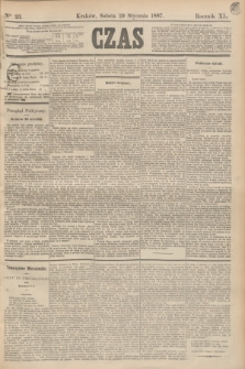 Czas. R.40, Ner 23 (29 stycznia 1887)
