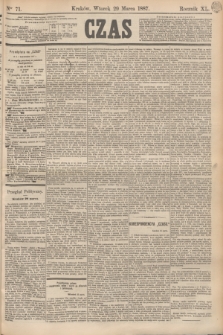 Czas. R.40, Ner 71 (29 marca 1887)