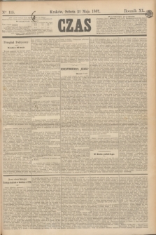 Czas. R.40, Ner 115 (21 maja 1887)