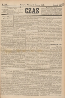 Czas. R.40, Ner 133 (14 czerwca 1887)