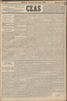 Czas. R.40, Ner 170 (28 lipca 1887)