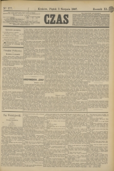 Czas. R.40, Ner 177 (5 sierpnia 1887)