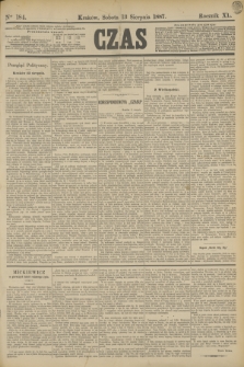 Czas. R.40, Ner 184 (13 sierpnia 1887)