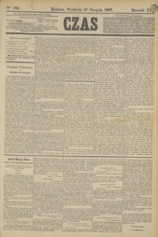 Czas. R.40, Ner 196 (28 sierpnia 1887)