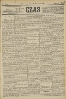 Czas. R.40, Ner 206 (10 września 1887)