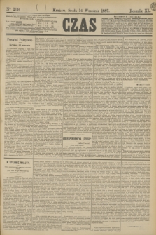 Czas. R.40, Ner 209 (14 września 1887)