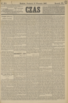 Czas. R.40, Ner 213 (18 września 1887)