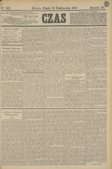 Czas. R.40, Ner 247 (28 października 1887)