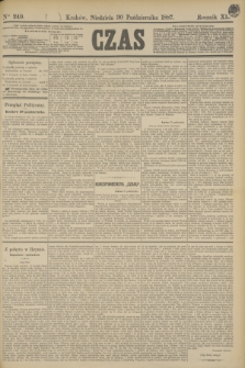 Czas. R.40, Ner 249 (30 października 1887)