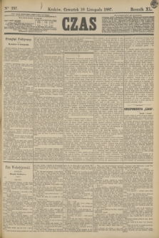 Czas. R.40, Ner 257 (10 listopada 1887)