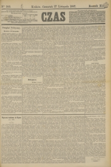Czas. R.40, Ner 263 (17 listopada 1887)