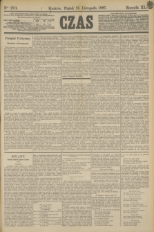 Czas. R.40, Ner 270 (25 listopada 1887)