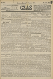 Czas. R.40, Ner 276 (2 grudnia 1887)
