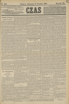 Czas. R.40, Ner 286 (15 grudnia 1887)