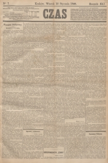 Czas. R.41, Ner 7 (10 stycznia 1888)