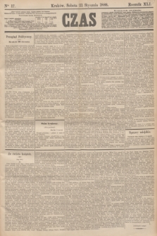 Czas. R.41, Ner 17 (21 stycznia 1888)