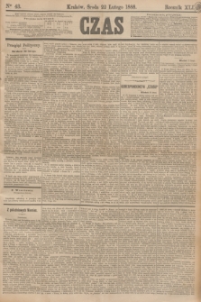 Czas. R.41, Ner 43 (22 lutego 1888)