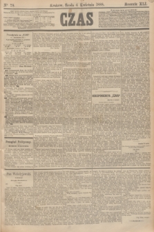 Czas. R.41, Ner 78 (4 kwietnia 1888)