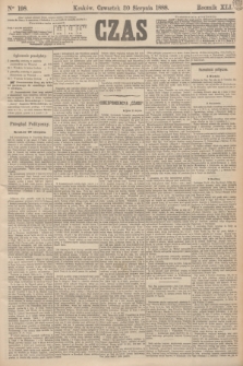 Czas. R.41, Ner 198 (30 sierpnia 1888)