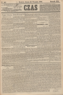 Czas. R.41, Ner 217 (22 września 1888)
