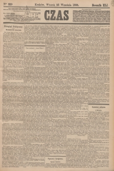 Czas. R.41, Ner 219 (25 września 1888)