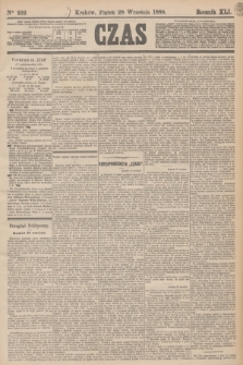 Czas. R.41, Ner 222 (28 września 1888)
