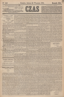 Czas. R.41, Ner 223 (29 września 1888)