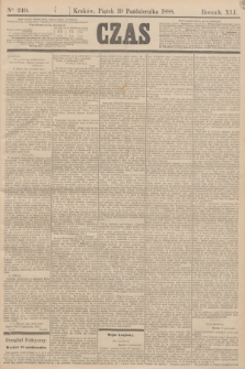 Czas. R.41, Ner 240 (19 października 1888)