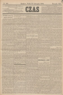 Czas. R.41, Ner 261 (14 listopada 1888)