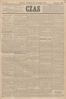 Czas. R.41, Ner 271 (25 listopada 1888)