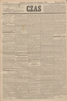 Czas. R.41, Ner 274 (29 listopada 1888)