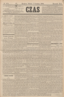 Czas. R.41, Ner 276 (1 grudnia 1888)