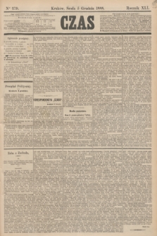 Czas. R.41, Ner 279 (5 grudnia 1888)