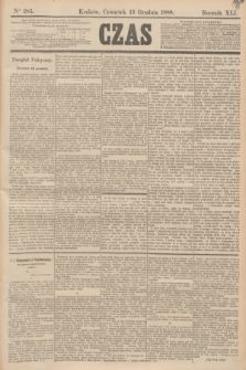 Czas. R.41, Ner 285 (13 grudnia 1888)
