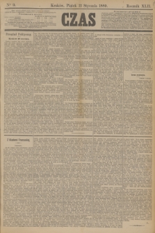 Czas. R.42, Ner 9 (11 stycznia 1889)