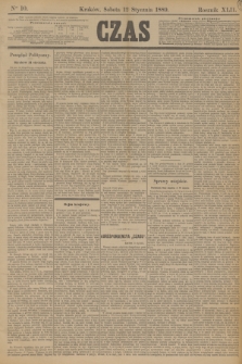 Czas. R.42, Ner 10 (12 stycznia 1889)