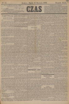 Czas. R.42, Ner 15 (18 stycznia 1889)