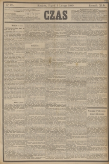 Czas. R.42, Ner 27 (1 lutego 1889)
