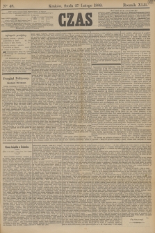 Czas. R.42, Ner 48 (27 lutego 1889)