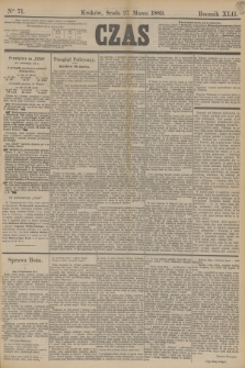 Czas. R.42, Ner 71 (27 marca 1889)