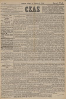 Czas. R.42, Ner 77 (3 kwietnia 1889)