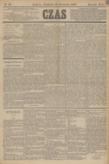 Czas. R.42, Ner 98 (28 kwietnia 1889)