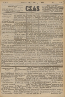 Czas. R.42, Ner 176 (3 sierpnia 1889)