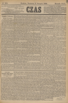 Czas. R.42, Ner 183 (11 sierpnia 1889)