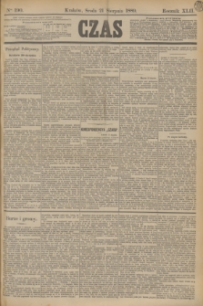 Czas. R.42, Ner 190 (21 sierpnia 1889)