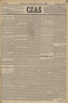 Czas. R.42, Ner 191 (22 sierpnia 1889)