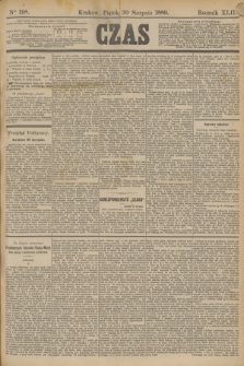 Czas. R.42, Ner 198 (30 sierpnia 1889)
