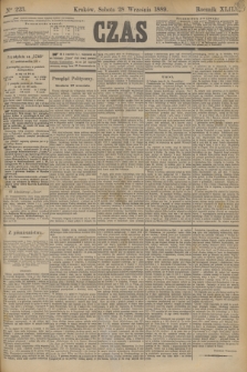 Czas. R.42, Ner 223 (28 września 1889)