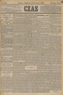 Czas. R.42, Ner 224 (29 września 1889)