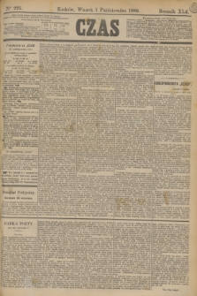Czas. R.42, Ner 225 (1 października 1889)